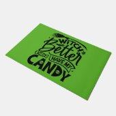 Witch kan beter mijn Snoep hebben Deurmat (Schuin)