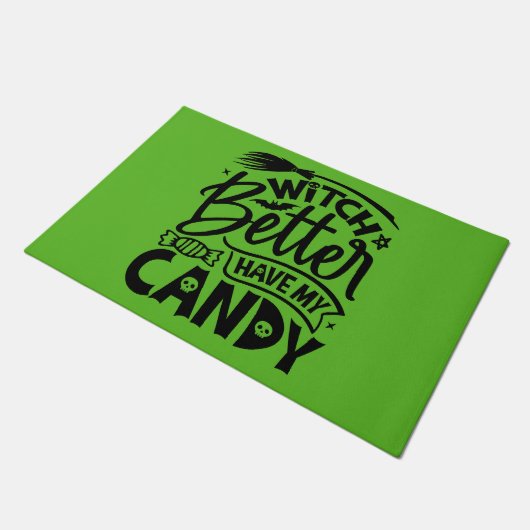 Witch kan beter mijn Snoep hebben Deurmat (Schuin)