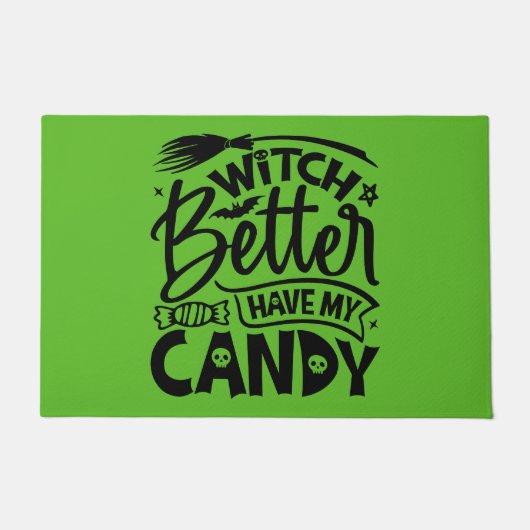 Witch kan beter mijn Snoep hebben Deurmat (Voorkant)