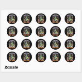 Witch kan beter mijn Snoep hebben Ronde Sticker (Vel)