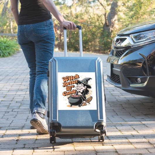 Witch kan beter mijn Snoep hebben Sticker (Koffer Insitu)