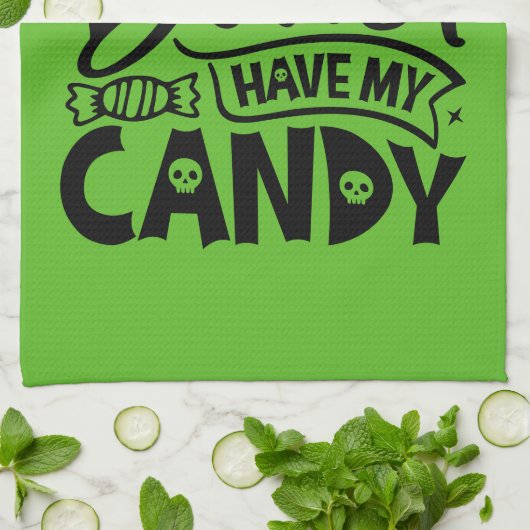 Witch kan beter mijn Snoep hebben Theedoek (Gevouwen)