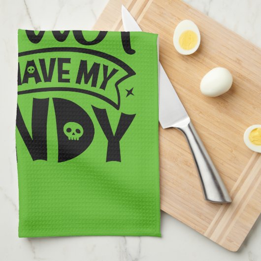 Witch kan beter mijn Snoep hebben Theedoek (Quarter Fold)