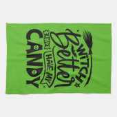 Witch kan beter mijn Snoep hebben Theedoek (Horizontaal)