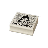 Witch kan mijn snoep hebben rubberstempel (Stempel)