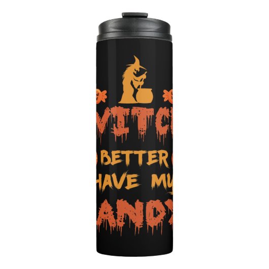 Witch kan mijn snoep hebben thermosbeker (Voorkant)