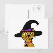 Witch Kat Briefkaart (Voorkant / Achterkant)