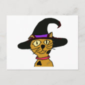 Witch Kat Briefkaart (Voorkant)