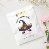 Witch Kat Faces Halloween Bedankzakje (Gezegeld)