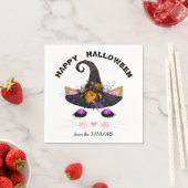 Witch Kat Faces Halloween Servet (Insitu)