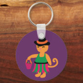 Witch Kat Sleutelhanger (Voorkant)