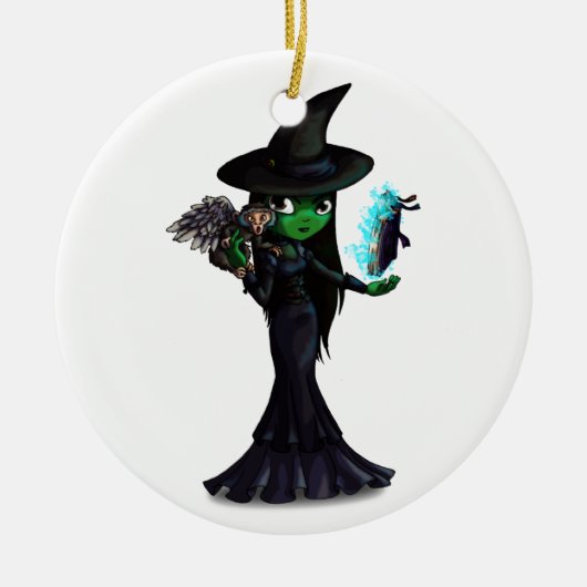 Witch Keramisch Ornament (Voorkant)