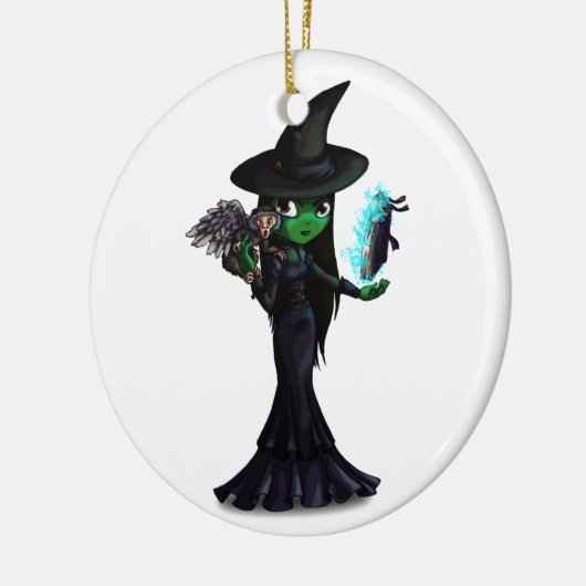 Witch Keramisch Ornament (Links)