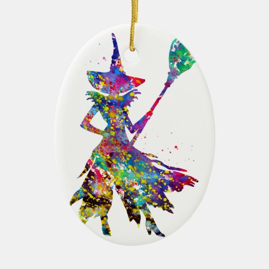 Witch Keramisch Ornament (Voorkant)