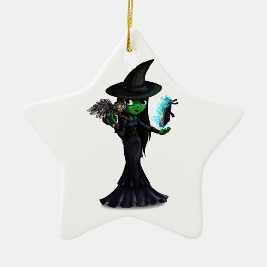 Witch Keramisch Ornament (Voorkant)