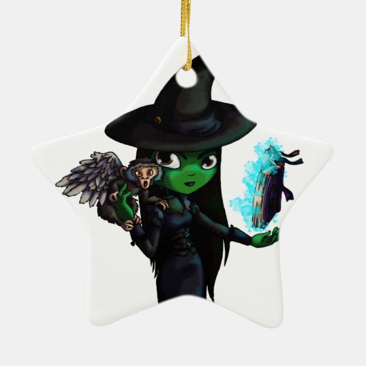 Witch Keramisch Ornament (Achterkant)