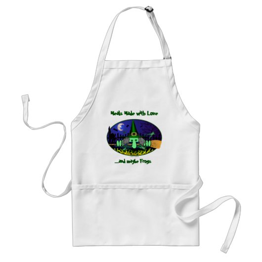Witch Kilroy Frogs Apron Standaard Schort (Voorkant)