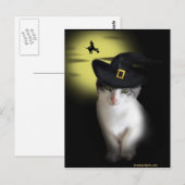 Witch Kitten Briefkaart (Voorkant / Achterkant)
