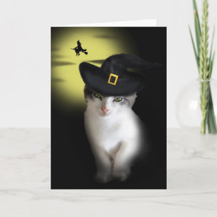 Witch Kitten Wenskaart Kaart
