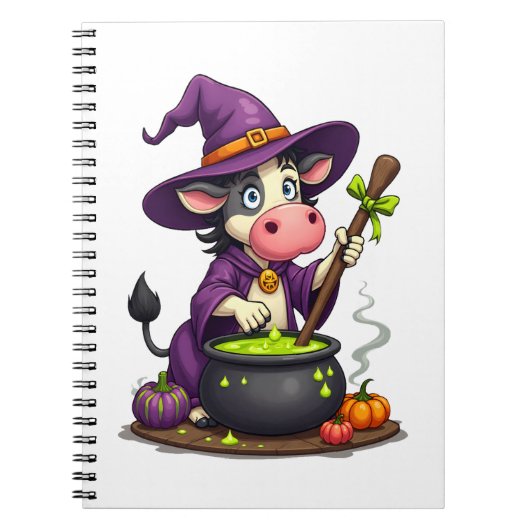 Witch Koe Cauldron Brew Notitieboek (Voorkant)