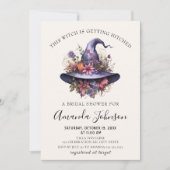 Witch krijgt Hitched Halloween Vrijgezellenfeest Kaart (Voorkant)