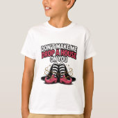 Witch Legs – Drop a House Funny Halloween Quote T-shirt (Voorkant)