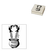 Witch Legs in Brewing Pot Rubberstempel (Gestempeld)