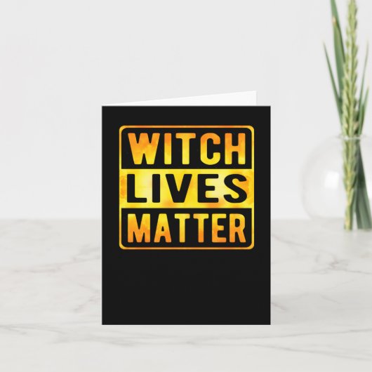 Witch Lives Funny Halloween Witch Meme Wiccan Witc Kaart (Voorkant)