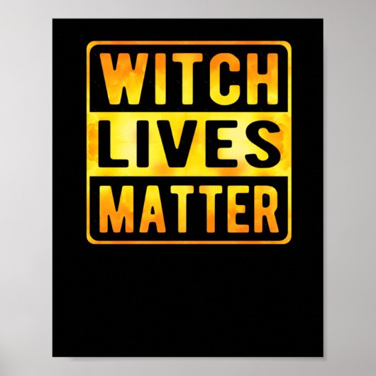 Witch Lives Funny Halloween Witch Meme Wiccan Witc Poster (Voorkant)