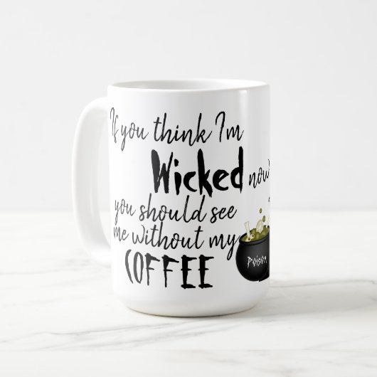 Witch met Citaat Koffiemok (Voorkant links)
