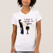 Witch met Magic Pot en quote T-shirt (Voorkant)