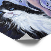 Witch met tuxedo katart van Renee L. Lavoie Poster (Hoek)