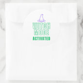 WITCH MODE ACTIVATED – Neon Glow Sticker (Tas)