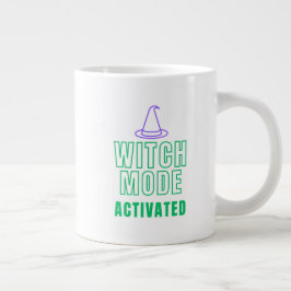 WITCH MODE ACTIVATED – Neon Halloween Mug Grote Koffiekop