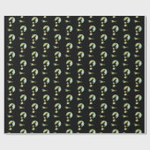 Witch Mona Lisa Halloween Full Moon Cadeaupapier (Vlak)