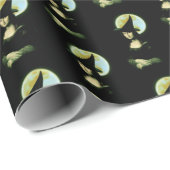 Witch Mona Lisa Halloween Full Moon Cadeaupapier (Rol Hoek)