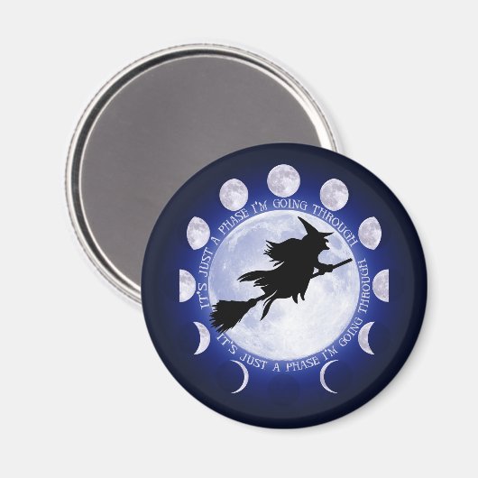 Witch Moon Phase magnet (Voorkant / Achterkant)