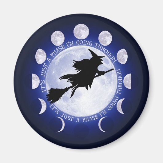 Witch Moon Phase magnet (Voorkant)