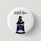 Witch Nun Pin Ronde Button 3,2 Cm (Voorkant)
