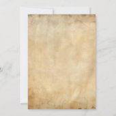 Witch of Warlock Halloweenfeest Kaart (Achterkant)