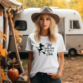 Witch on a Broomstick Halloween T-shirt
