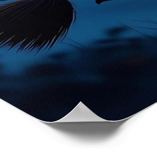 Witch On Broom beroemd gemaakt door Full Moon Hall Poster (Hoek)