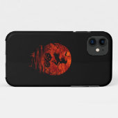 WITCH ON BROOM RED MOON Case-Mate iPhone CASE (Achterkant (horizontaal))