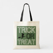 Witch on Broomstick, Halloween Tote Bag (Achterkant)