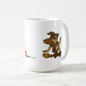 “Witch on Wheels – Broom Skate Style Koffiemok (Voorkant rechts)