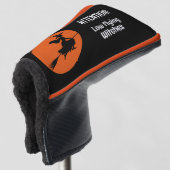 Witch op Broom Golfheadcover (3/4 voorkant)