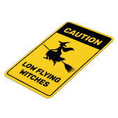 Witch op Broom Magneet (Linkerzijde)