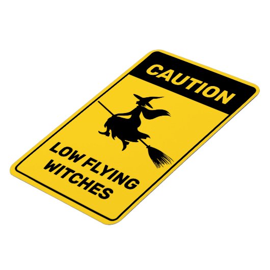 Witch op Broom Magneet (Linkerzijde)