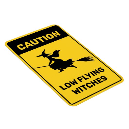 Witch op Broom Magneet (Rechterzijde)