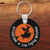 Witch op Broom Sleutelhanger (Voorkant)